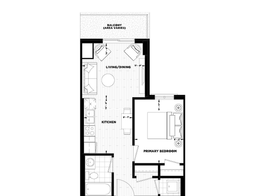Wesley floor plan at Century Condos by Homes by DeSantis in Grimsby, ON