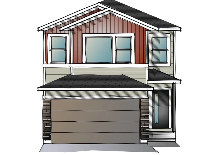 Evo 1 floor plan at Savanna by Cardel Homes in Calgary, AB