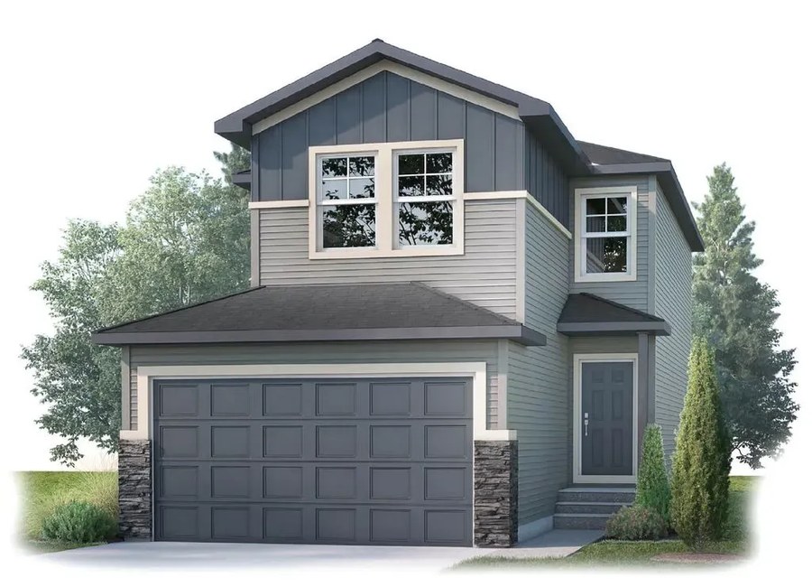 Evo 1 floor plan at Cornerbrook by Cardel Homes in Calgary, AB