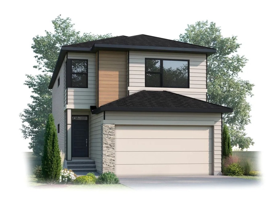Allure floor plan at Silverton by Cardel Homes in Calgary, AB