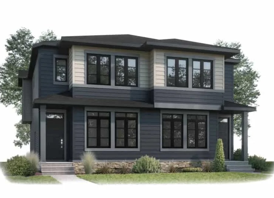 The Midtown 1 new home model plan at the Acadia Park by Cardel Homes in Calgary
