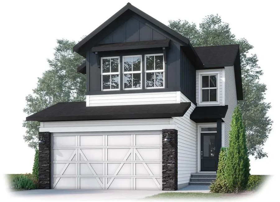 The Evo 1 new home model plan at the Clearwater Park (CH) by Cardel Homes in Chestermere