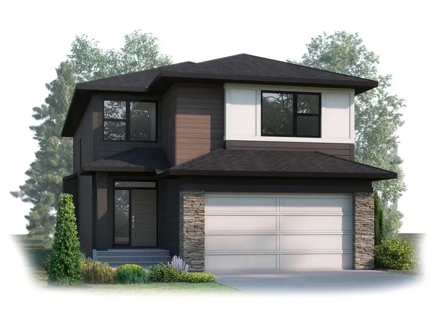 The Hampton 2 new home model plan at the Clearwater Park (CH) by Cardel Homes in Chestermere