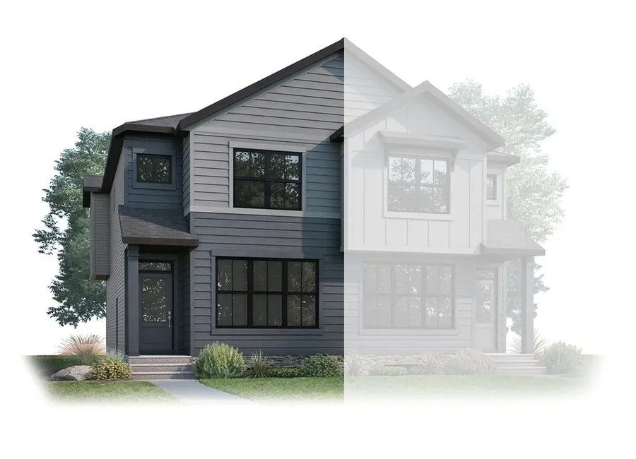 The Midtown 1 new home model plan at the Clearwater Park (CH) by Cardel Homes in Chestermere