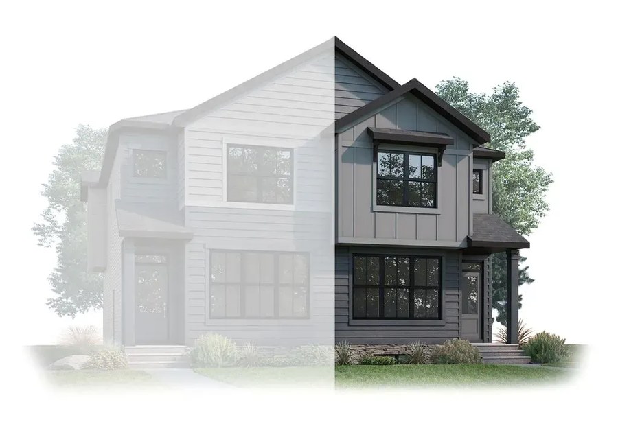 The Midtown 2 new home model plan at the Clearwater Park (CH) by Cardel Homes in Chestermere