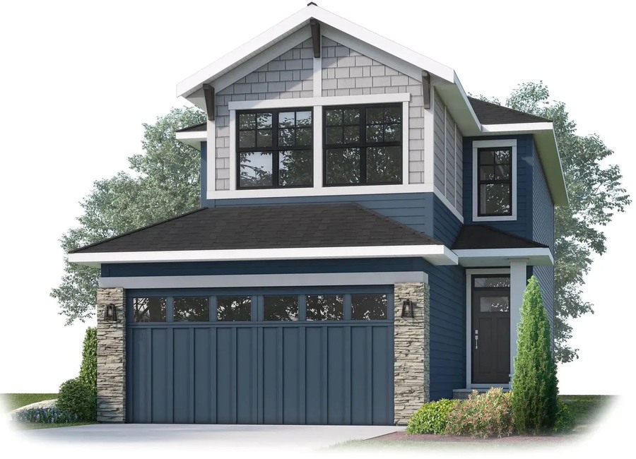 The Evo 1 new home model plan at the Fireside (CH) by Cardel Homes in Cochrane