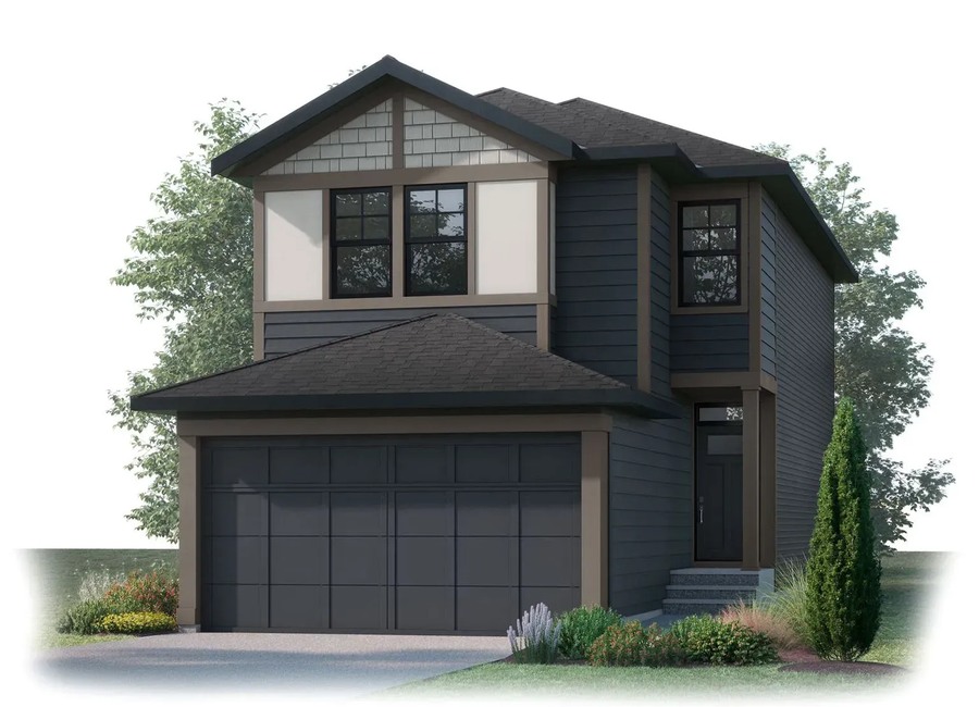 The Moda 1 new home model plan at the Fireside (CH) by Cardel Homes in Cochrane