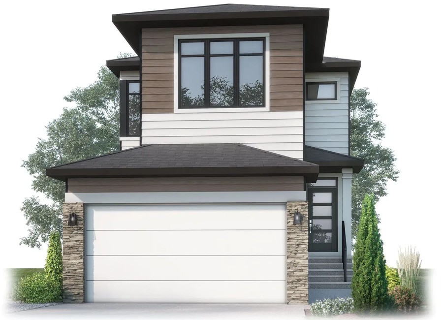 The Evo 1 new home model plan at the Lewisburg by Cardel Homes in Calgary
