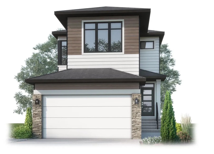 The Evo 1 new home model plan at the Rangeview by Cardel Homes in Calgary