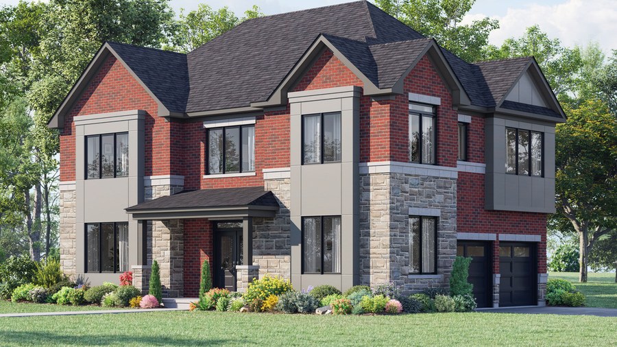 The Oakwood Corner new home model plan at the Seaton Whitevale by Mattamy Homes in Pickering