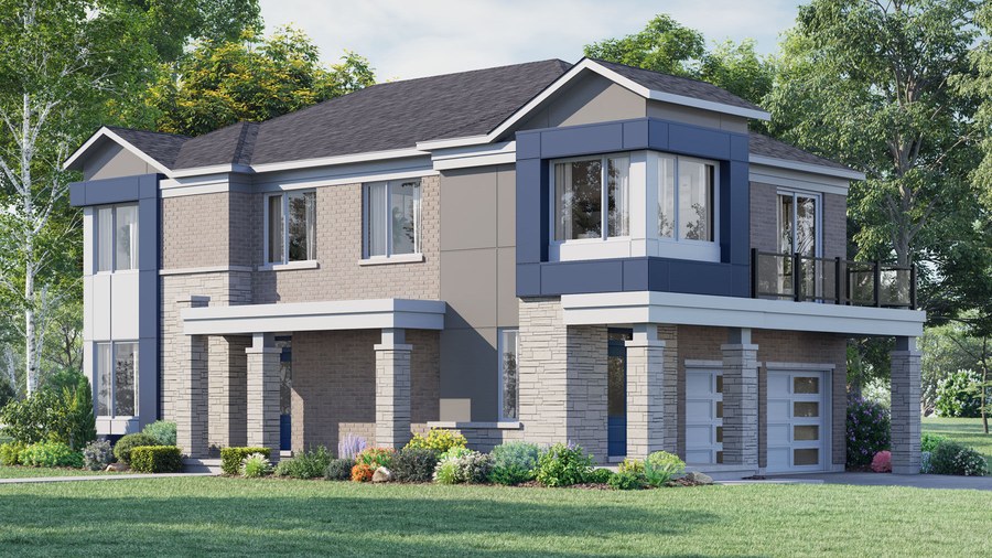 The Paxton Corner new home model plan at the Seaton Whitevale by Mattamy Homes in Pickering