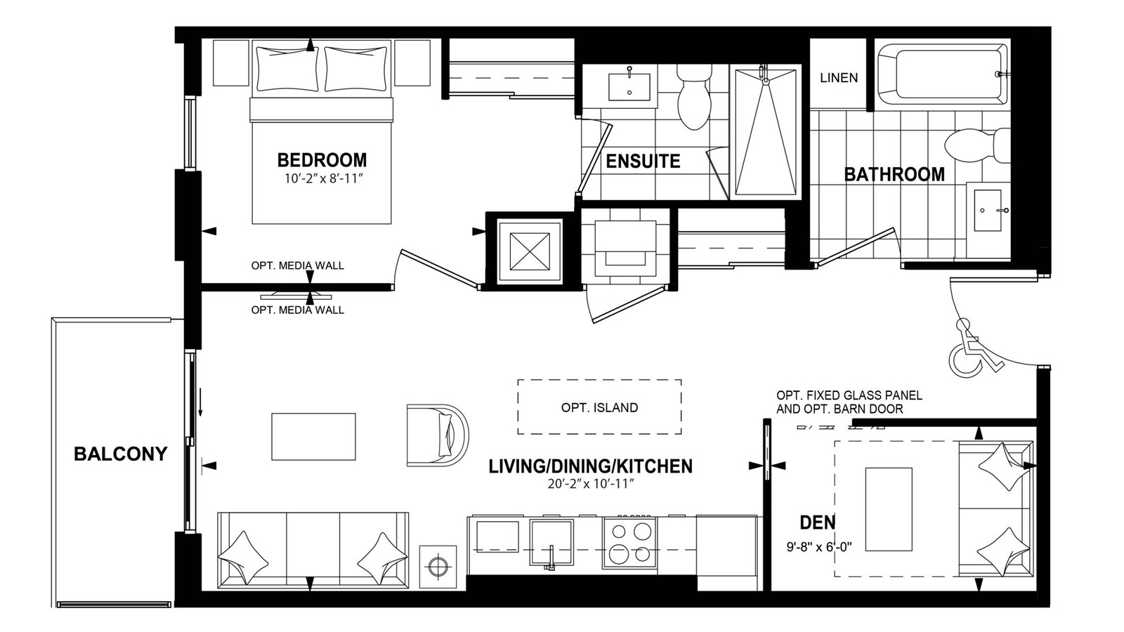1Bfa floor plan at The Laurels by Mattamy Homes in Milton, Ontario