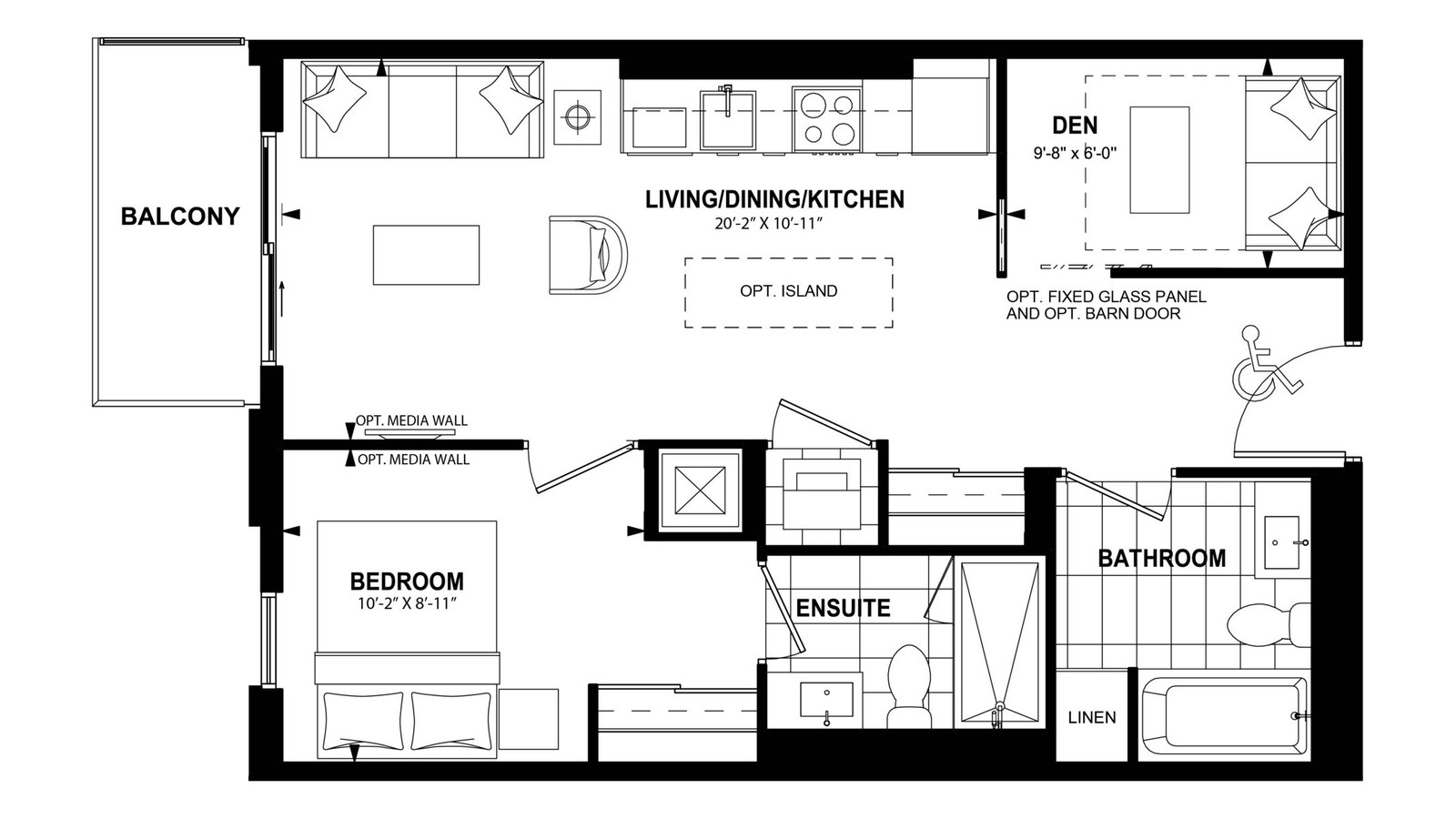 1Bff floor plan at The Laurels by Mattamy Homes in Milton, Ontario