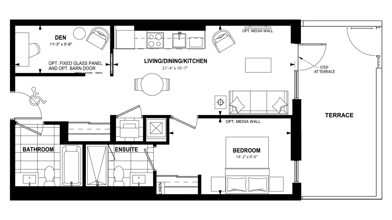 1Bfg floor plan at The Laurels by Mattamy Homes in Milton, Ontario