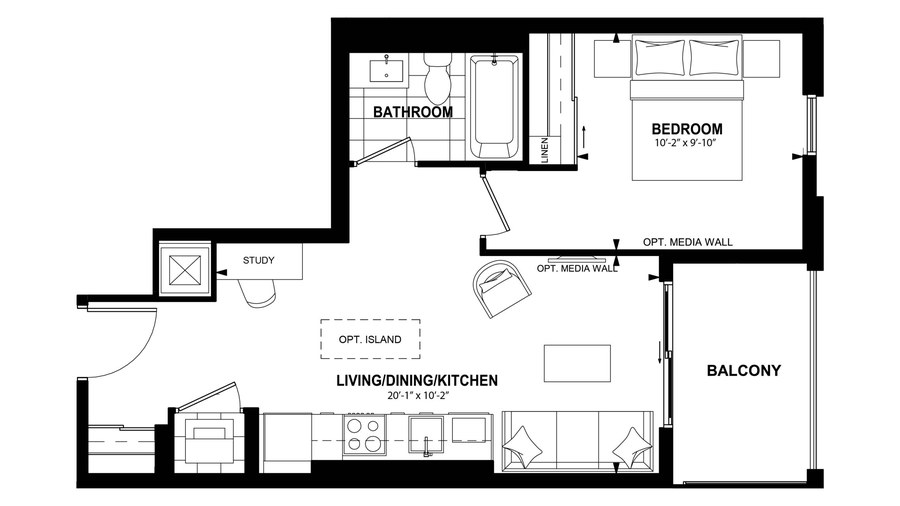 The 1Bi new home model plan at the The Laurels by Mattamy Homes in Milton