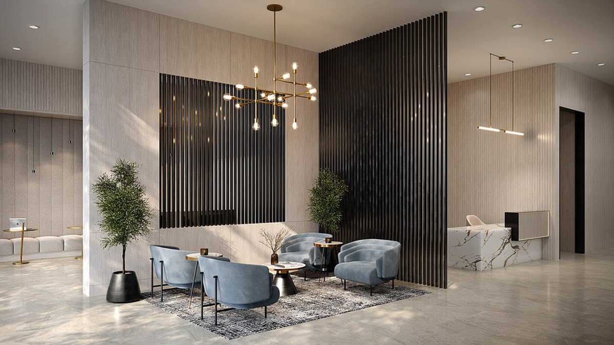 1U+D floor plan at Exhale Residences by Queens Gate in Mississauga, Ontario