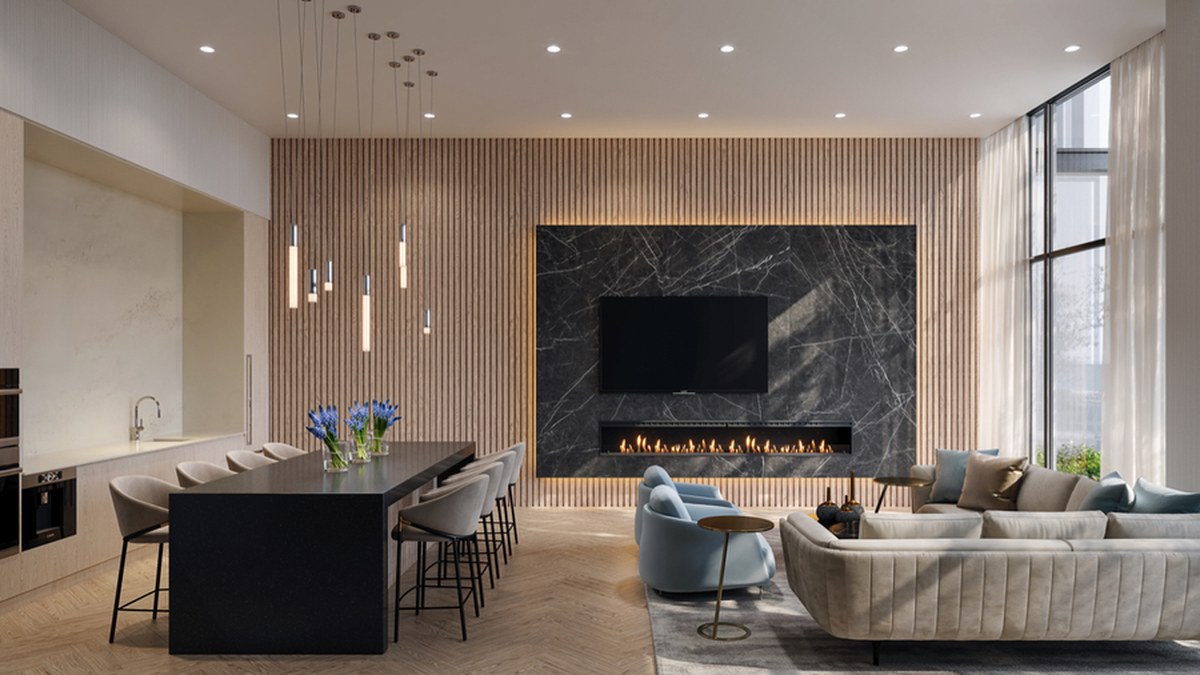 2E floor plan at Exhale Residences by Queens Gate in Mississauga, Ontario