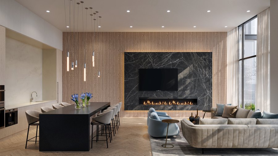 The 2E new home model plan at the Exhale Residences by Queens Gate in Mississauga