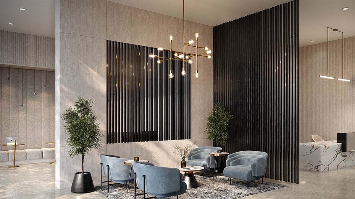 Indigo floor plan at Exhale Residences by Queens Gate in Mississauga, Ontario