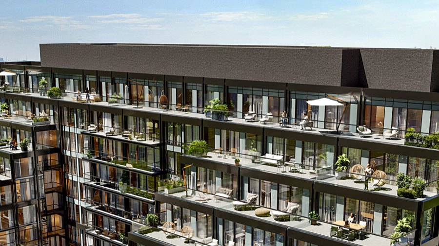 The TH 06 new home model plan at the Exhale Residences by Queens Gate in Mississauga