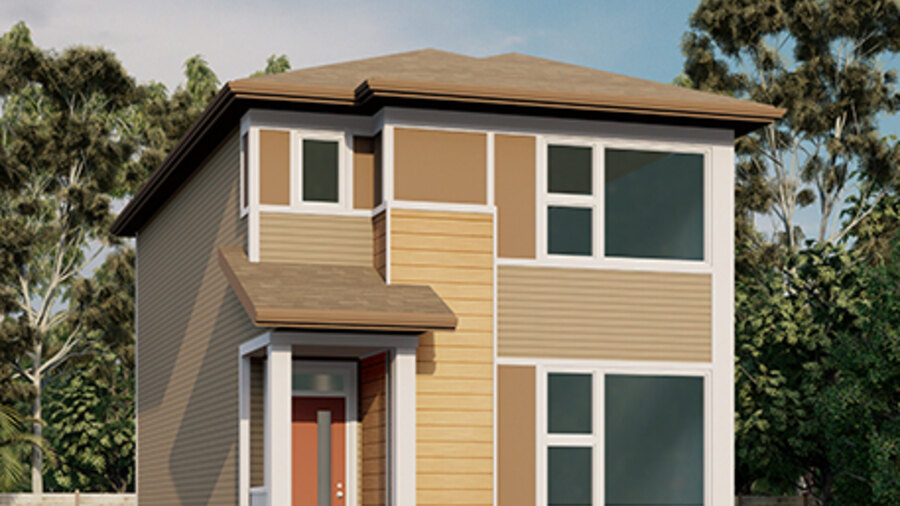 The Brooklyn 20 new home model plan at the Ambleridge by Jayman in Calgary