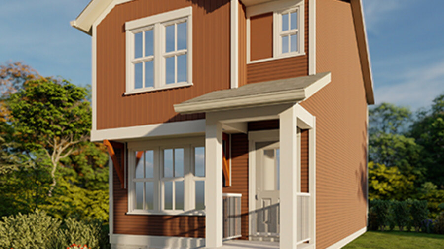 The Brady 18 new home model plan at the Ambleridge by Jayman in Calgary