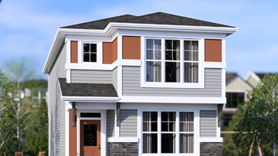 The Avery 20 new home model plan at the Cornerstone by Jayman in Calgary