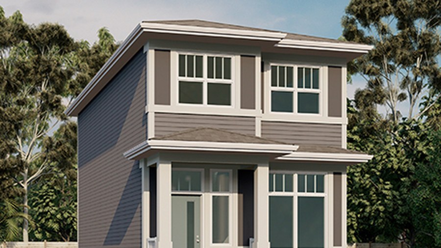 The Erica 18 new home model plan at the Glacier Ridge by Jayman in Calgary