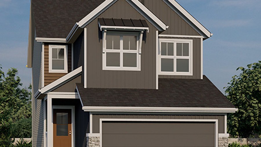 The Paige 24 new home model plan at the Glacier Ridge by Jayman in Calgary