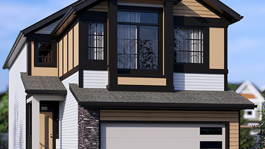 The Holly 24 new home model plan at the Glacier Ridge by Jayman in Calgary