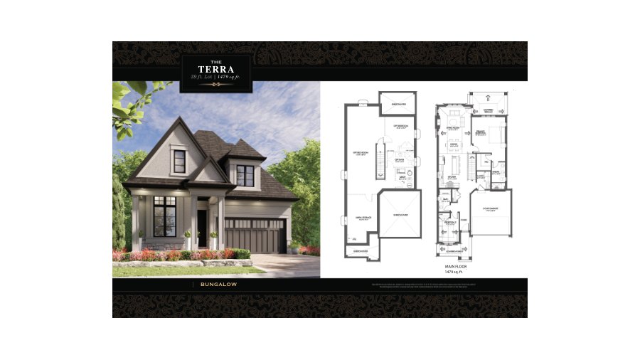 The The Terra new home model plan at the Terravita by Kenmore Homes in Niagara Falls