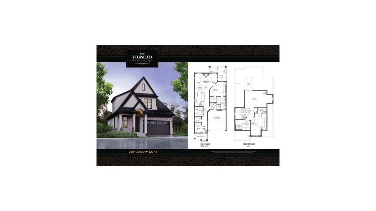The Vigneto floor plan at Terravita by Kenmore Homes in Niagara Falls, Ontario