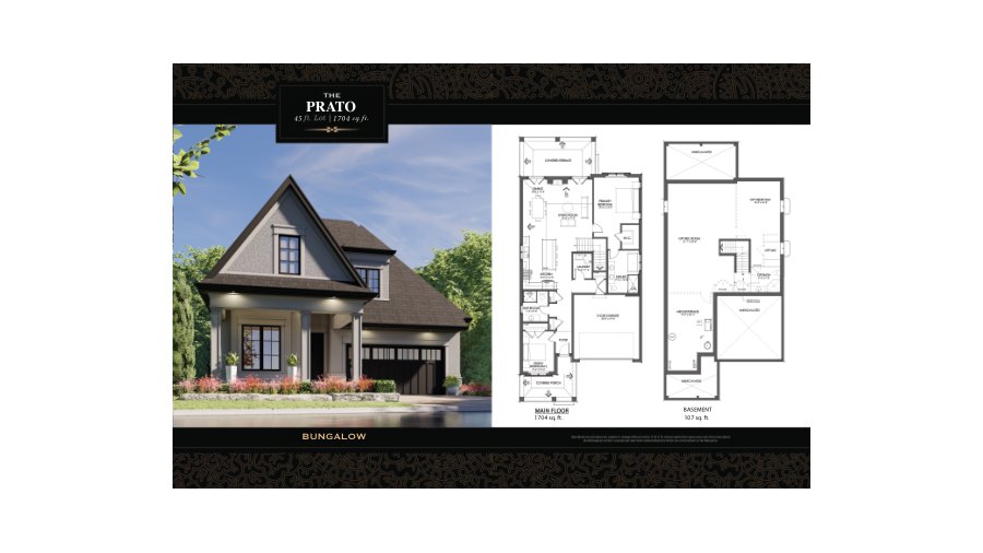 The The Prato new home model plan at the Terravita by Kenmore Homes in Niagara Falls