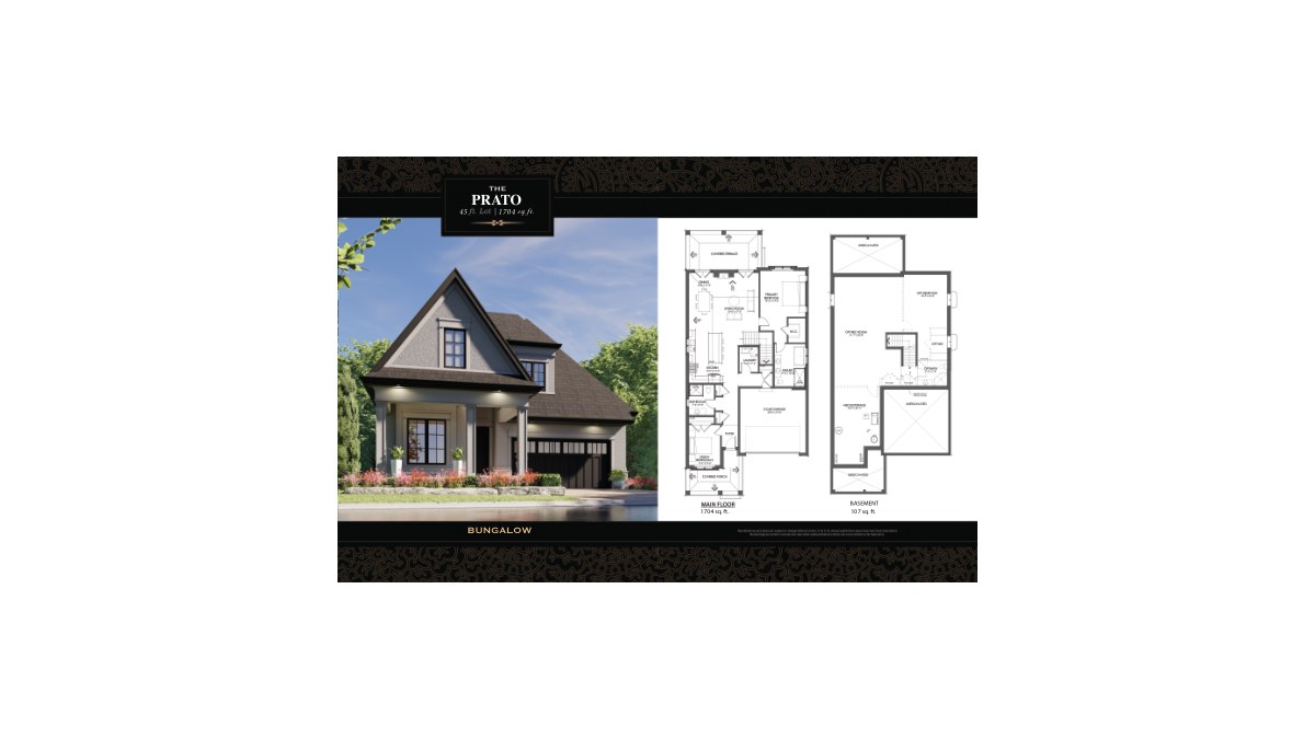 The Prato floor plan at Terravita by Kenmore Homes in Niagara Falls, Ontario