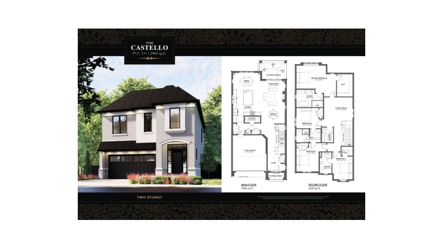 The The Castello new home model plan at the Terravita by Kenmore Homes in Niagara Falls