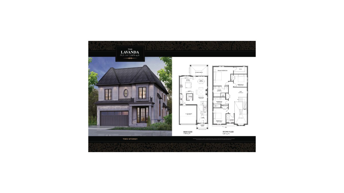 The Lavanda floor plan at Terravita by Kenmore Homes in Niagara Falls, Ontario