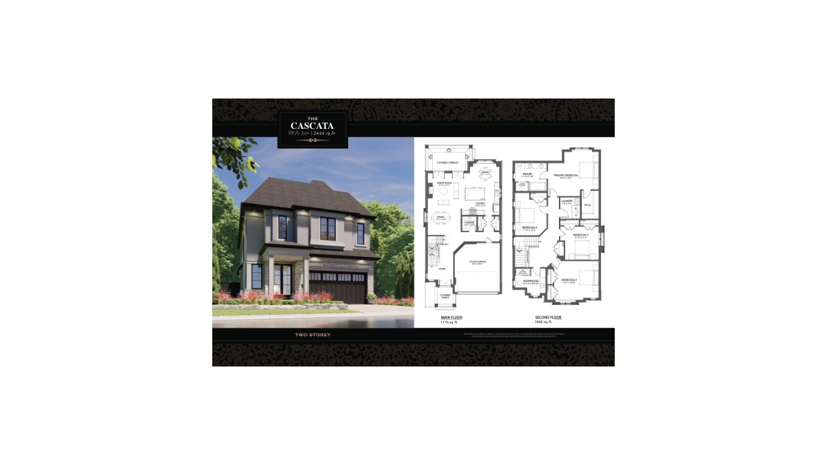 The Cascata floor plan at Terravita by Kenmore Homes in Niagara Falls, Ontario