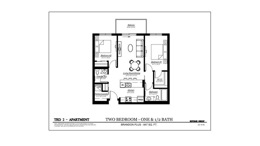 The Brandon Plus new home model plan at the Grand Pacific Gardens by Kothari Group in Winnipeg