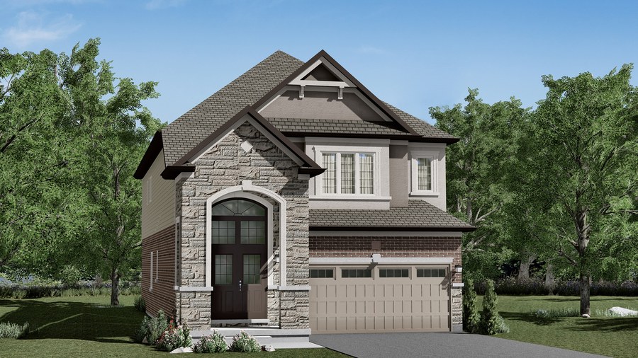 The Glasswing 10 new home model plan at the Nature's Grand by Liv Communities in Brantford