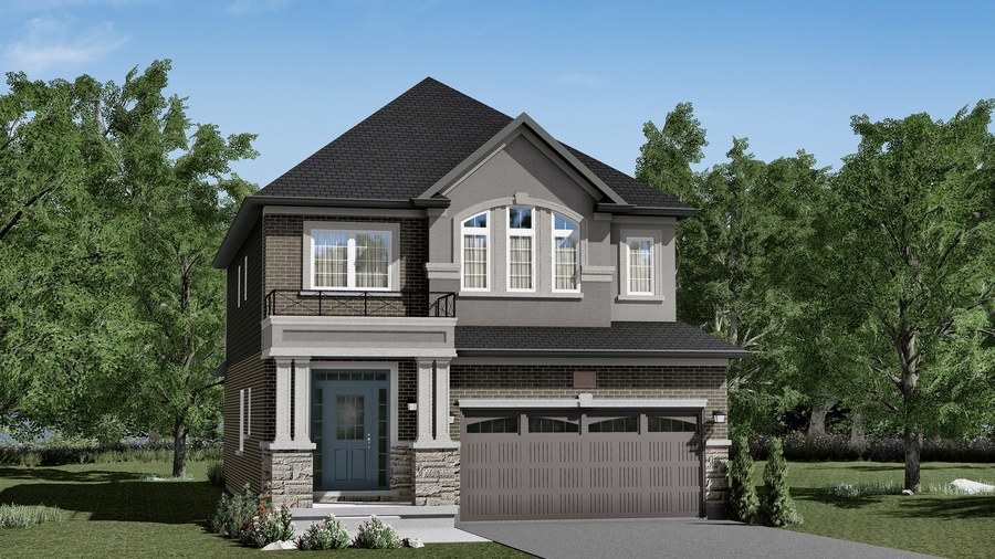 The Glasswing 4 new home model plan at the Nature's Grand by Liv Communities in Brantford
