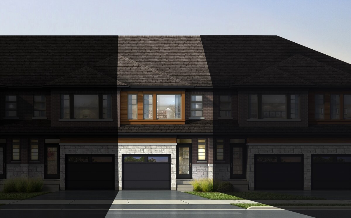 19' Knighton Interior E1 floor plan at Columbus Gate by Losani Homes in Hamilton, ON