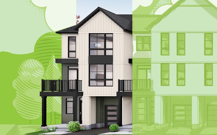 The Woolworth End new home model plan at the Riverbend by Losani Homes in Paris