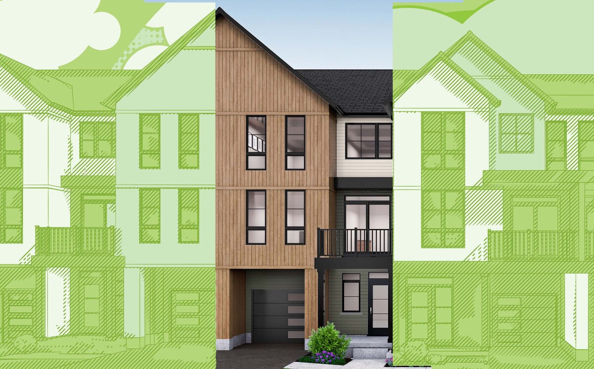 Bowery Interior floor plan at Riverbend by Losani Homes in Paris, ON