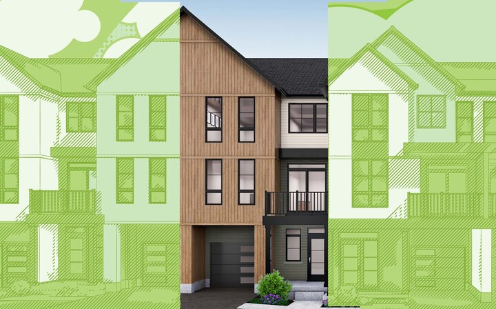 The Bowery Interior new home model plan at the Riverbend by Losani Homes in Paris