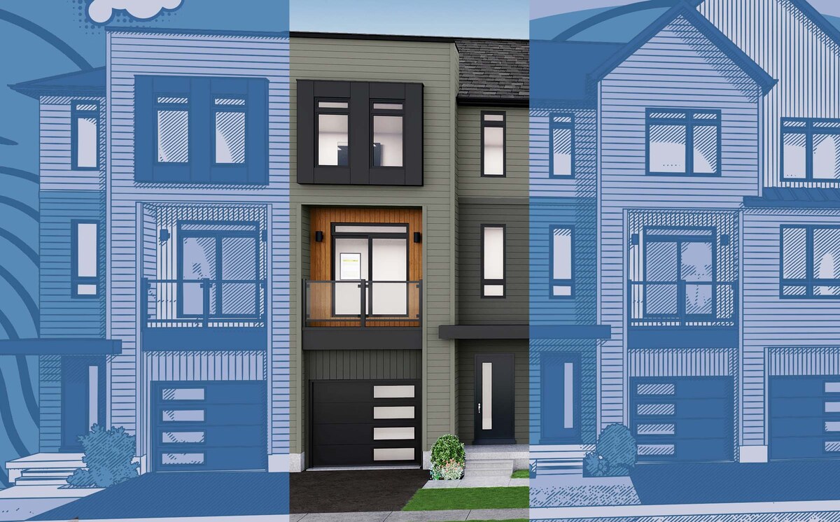 Whitehaven Riverbend Interior F1 floor plan at Riverbend by Losani Homes in Paris, ON