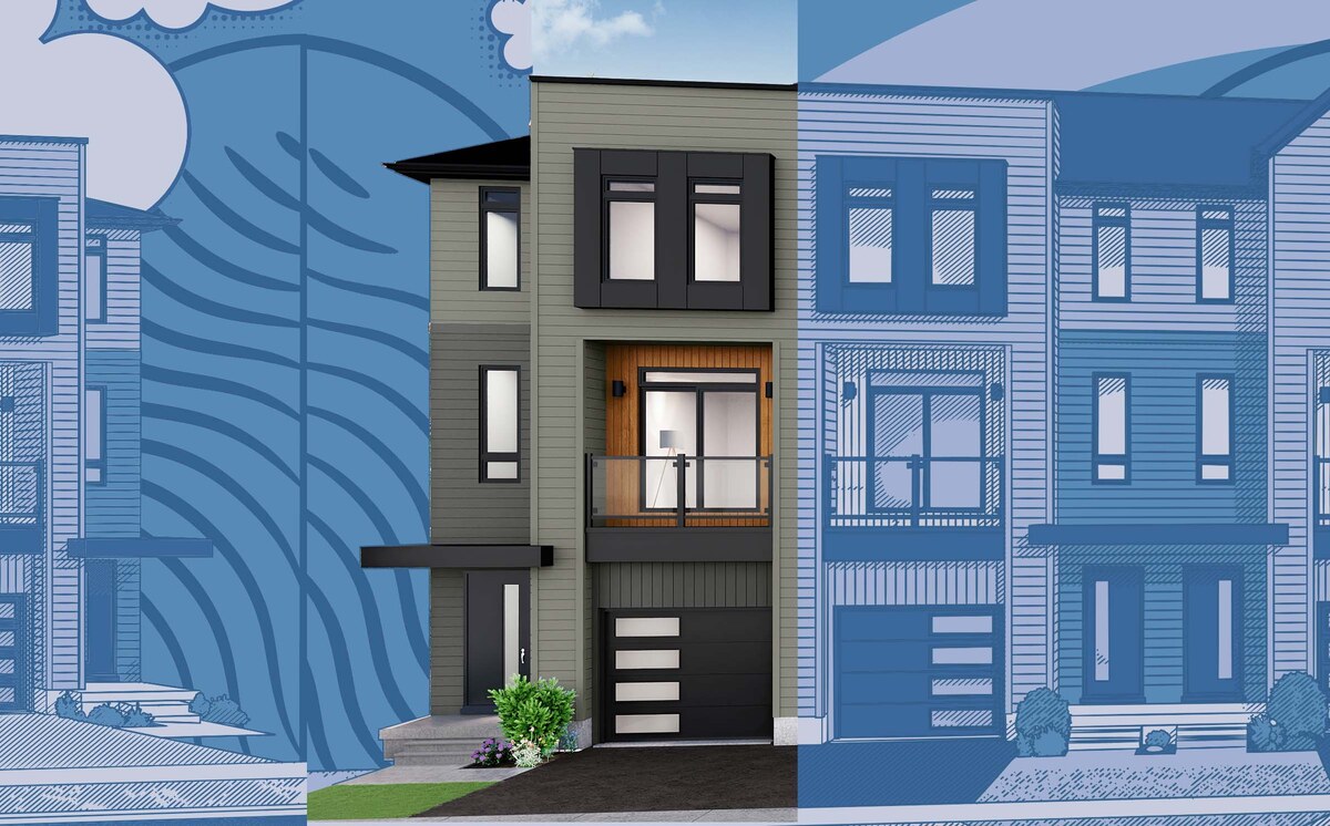 Whitehaven Riverbend End floor plan at Riverbend by Losani Homes in Paris, ON