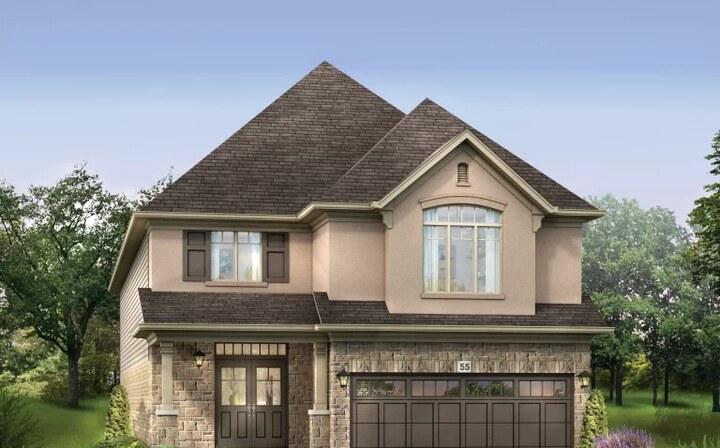 The Claremont new home model plan at the Riverbank Estates by Losani Homes in Paris