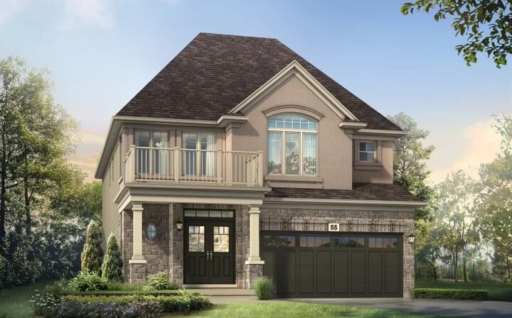The Gardenview new home model plan at the Riverbank Estates by Losani Homes in Paris