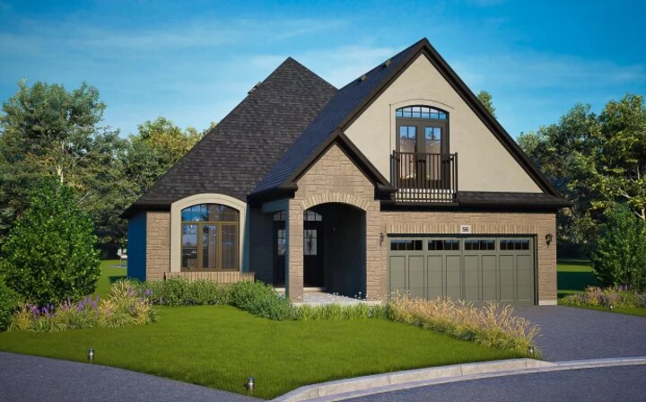 The Hamlet II new home model plan at the Riverbank Estates by Losani Homes in Paris