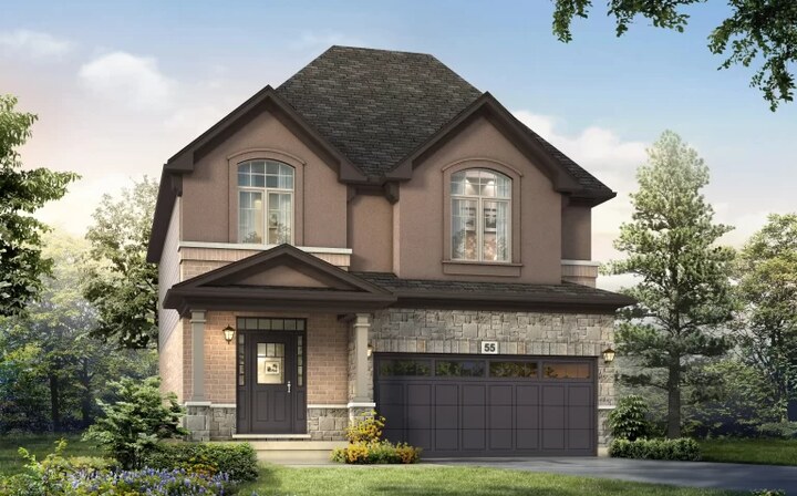 The Hillfield new home model plan at the Riverbank Estates by Losani Homes in Paris